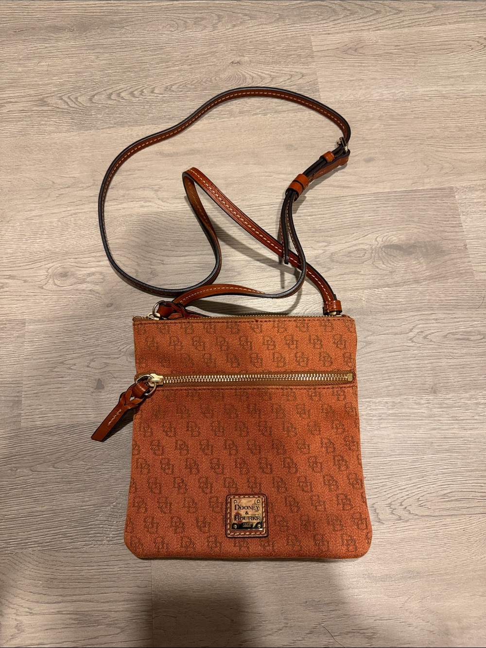 Dooney & Bourke Burnt Orange Signature Crossbody Bag